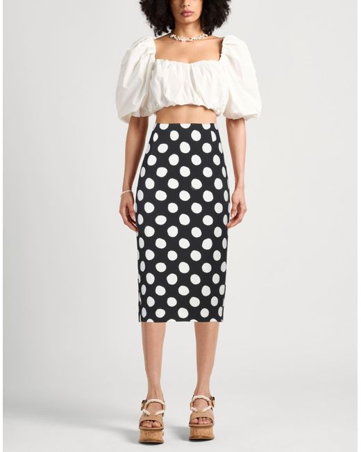 Marni Black Midi Skirt Viscose, Elastane