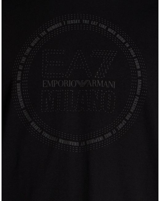 EA7 Black T-Shirts for men