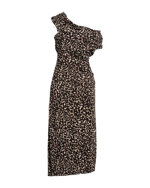 Diane von Furstenberg Black Midi Dress