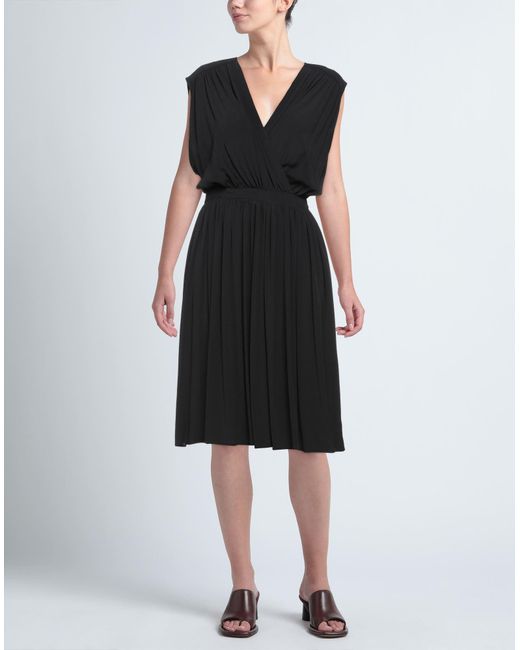 Grifoni Black Midi-Kleid