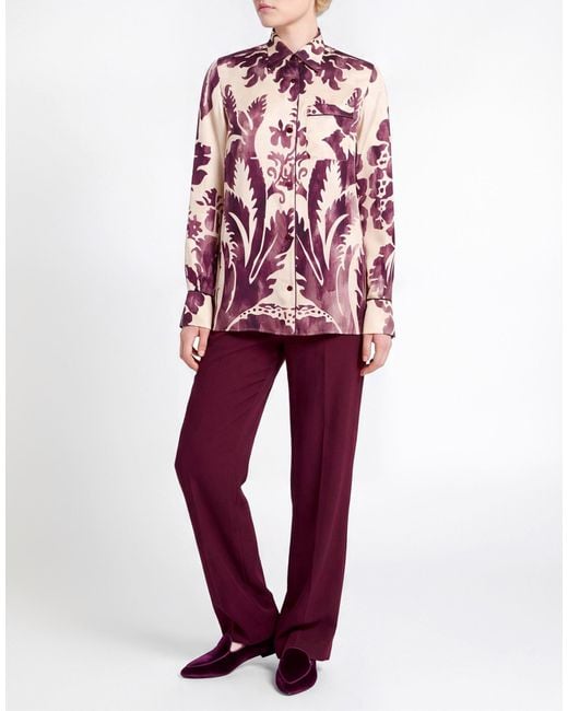 F.R.S For Restless Sleepers Red Plum Shirt Silk