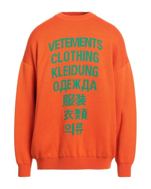 Pullover Vetements de hombre de color Orange