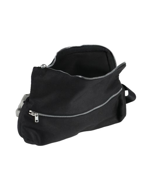 Rick Owens Black Belt Bag Textile Fibers for men