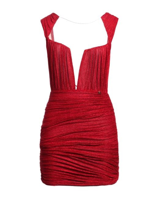 Elisabetta Franchi Red Mini Dress