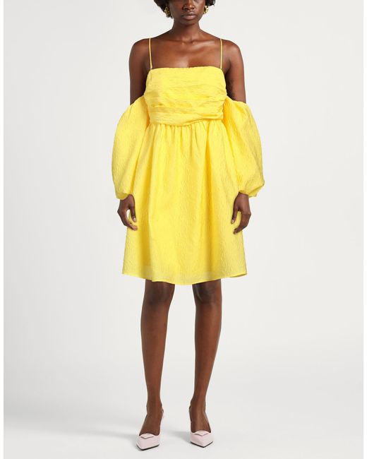 Twinset Yellow Mini Dress