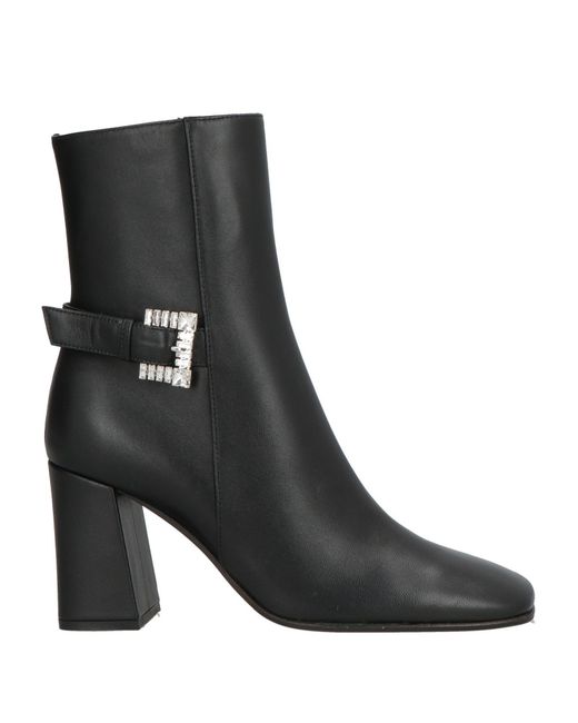 Sergio Rossi Black Ankle Boots