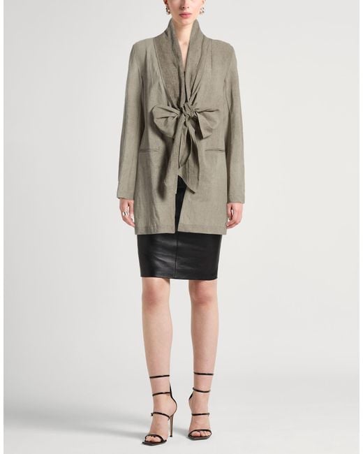 Masnada Gray Blazer Cotton, Linen, Wool