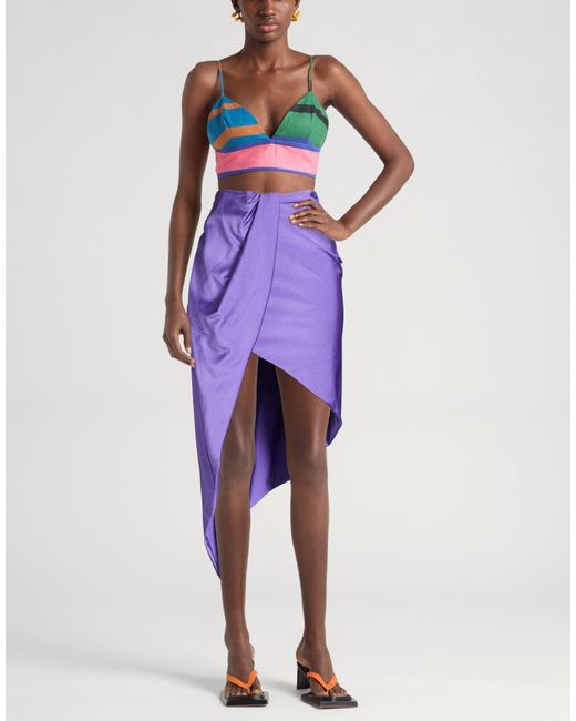 Maje Blue Midi Skirts