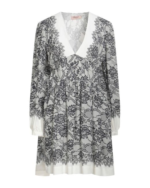 Twinset Gray Mini Dress