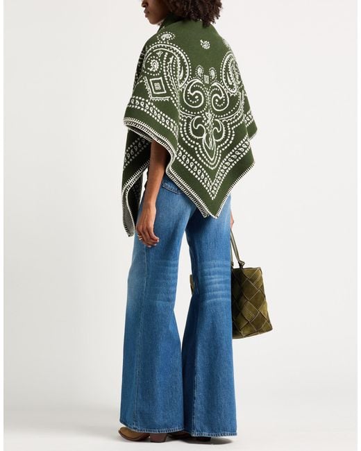 Givenchy Green Military Scarf Wool