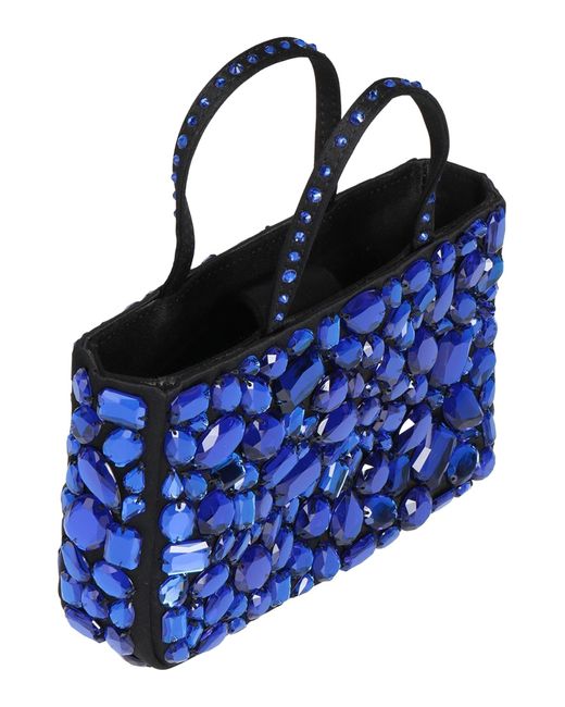 Gedebe Blue Handbag Textile Fibers
