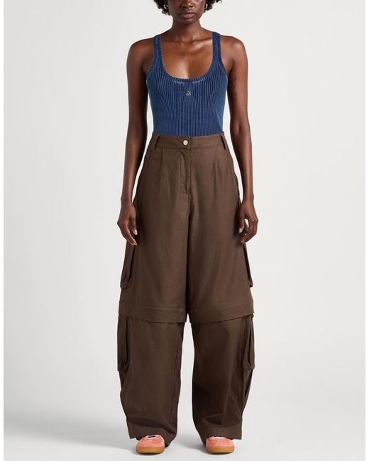 GIUSEPPE DI MORABITO Blue Tank Top Cotton, Elastane