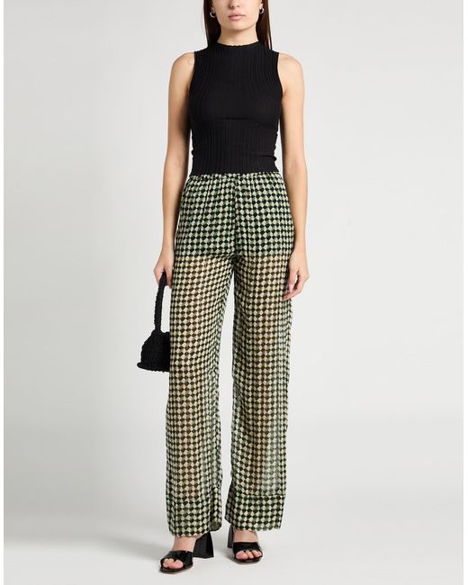 Fisico Gray Pants Viscose, Cotton, Lurex