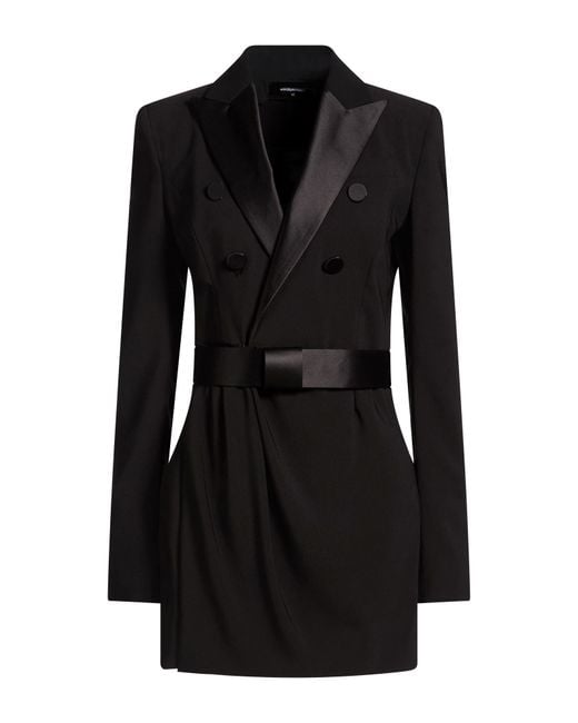 DSquared² Black Mini Dress Polyester, Elastane