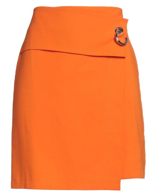 Beatrice B. Orange Mini Skirt