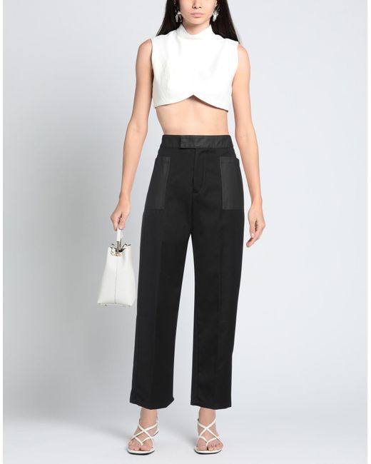 Ambush Black Pants Polyester, Cotton, Polyurethane
