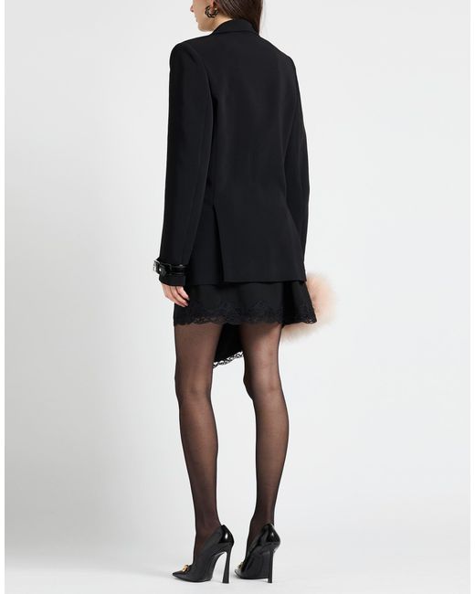 Moschino Black Blazer Viscose, Elastane, Polyester, Polyurethane Resin