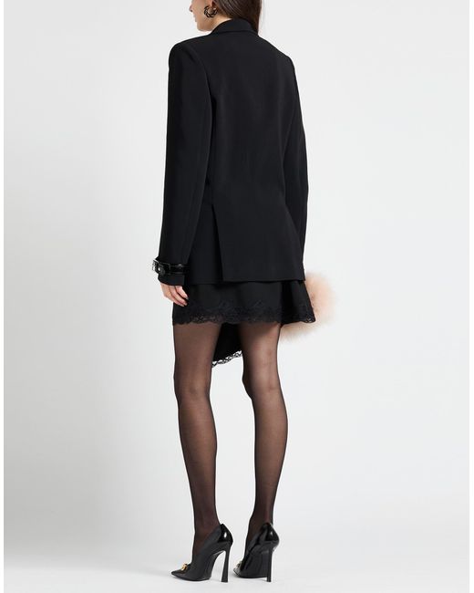 Moschino Black Blazer Viscose, Elastane, Polyester, Polyurethane Resin