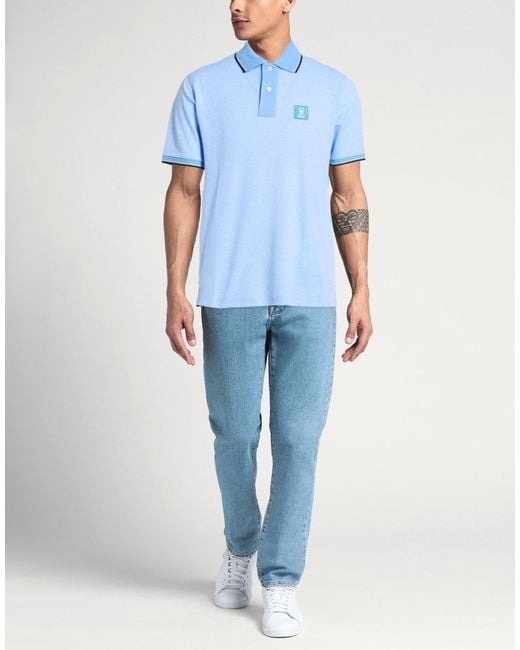 Psycho Bunny Blue Polo Shirts for men