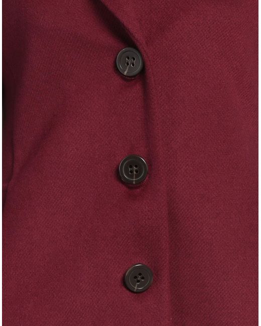 Please Red Coat Polyester, Viscose, Elastane