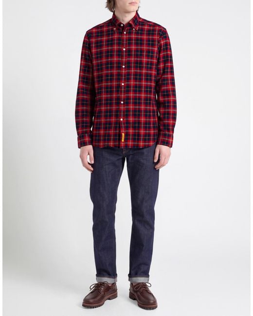 B.D. Baggies Red Shirt Cotton for men