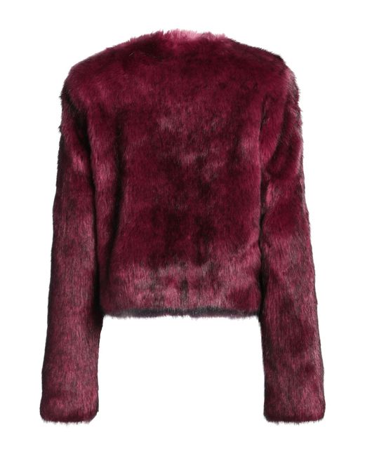 MICHAEL Michael Kors Red Shearling & Teddy