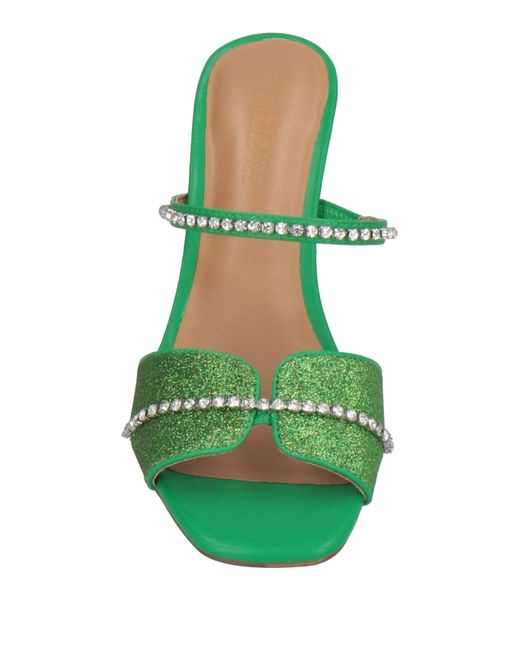 Emanuélle Vee Green Sandals