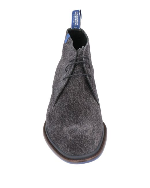 Floris Van Bommel Gray Ankle Boots for men