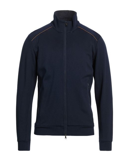 Paul & Shark Blue Sweatshirt Viscose, Polyamide, Elastane for men