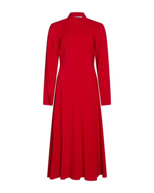 Grifoni Red Maxi Dress Viscose, Elastane