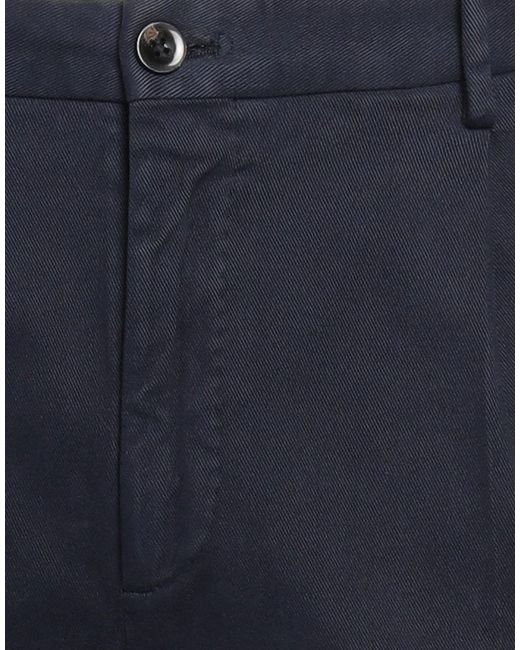 Incotex Blue Pants Cotton, Elastane for men