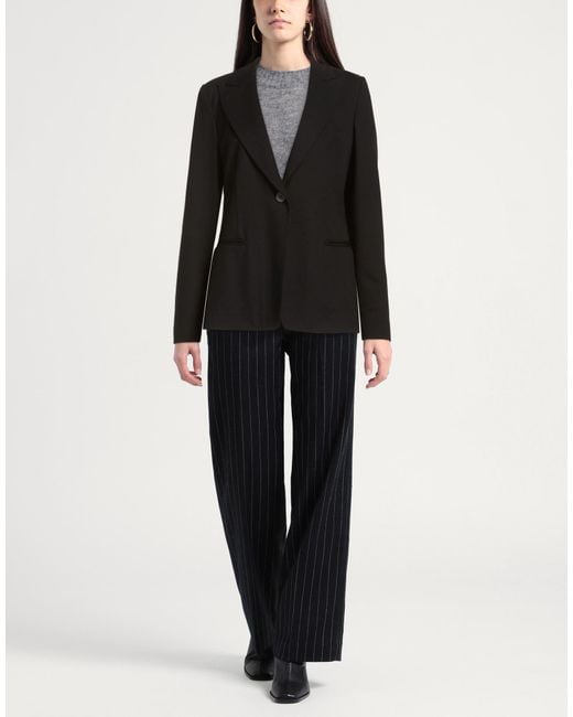 Kiltie Black Blazer Viscose, Polyamide, Elastane