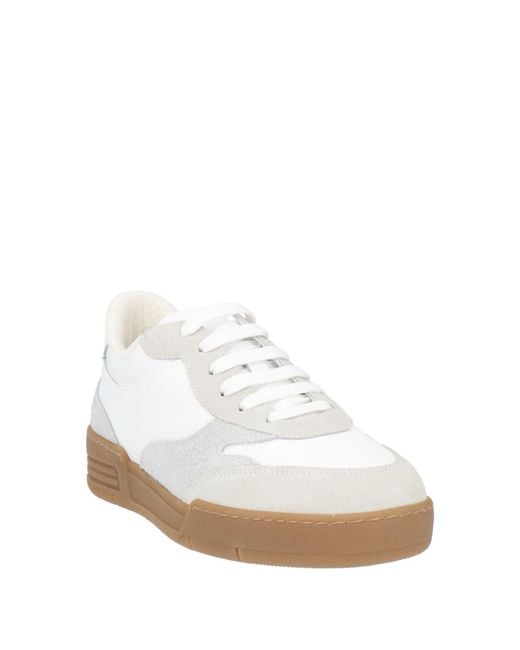 Moschino White Light Sneakers Leather for men