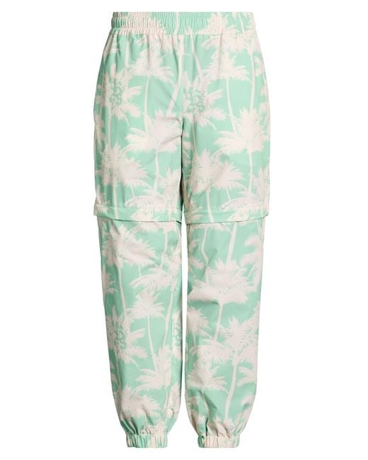 Backsideclub Green Pants Polyester for men