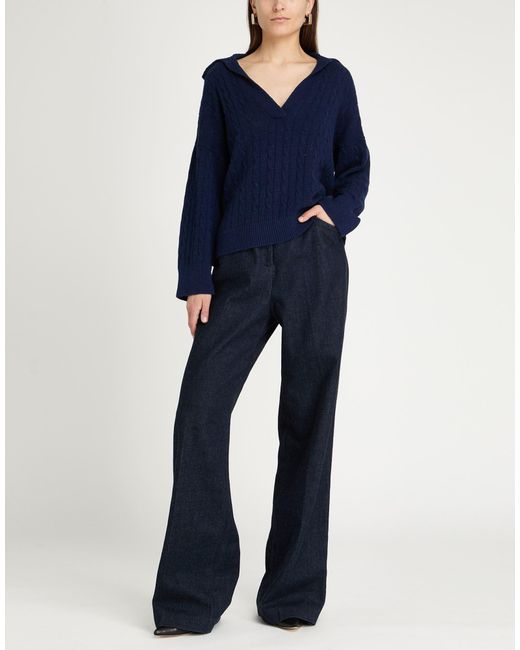 CROCHÈ Blue Sweater Polyamide, Viscose, Wool, Cashmere