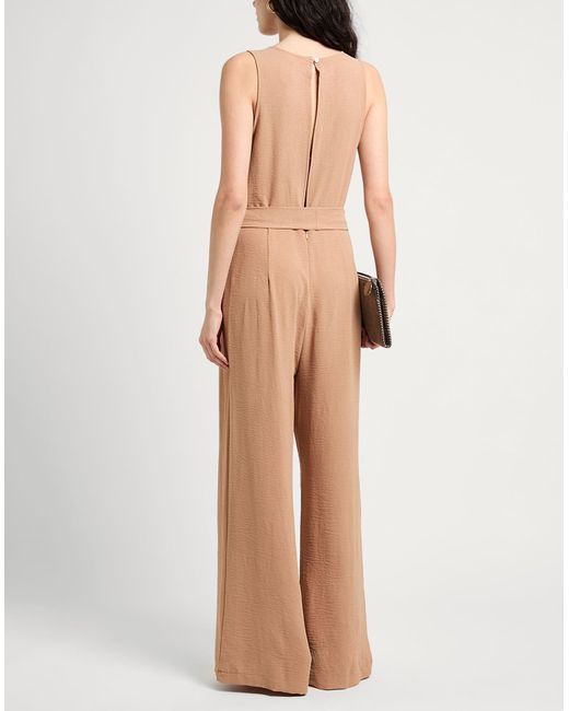 ViCOLO Natural Camel Jumpsuit Polyester