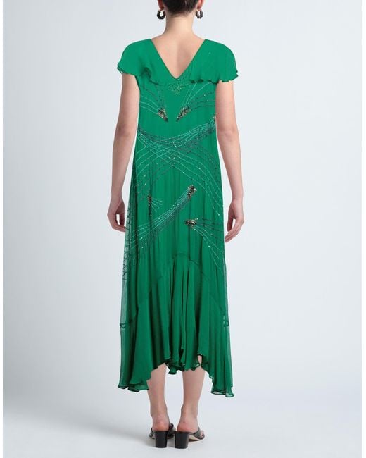 Mes Demoiselles Green Midi-Kleid