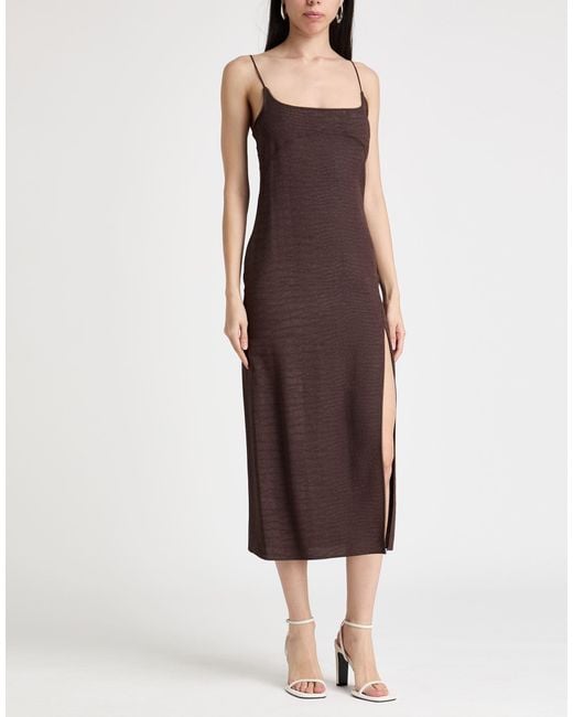 Jacquemus Pink La Croisière Midi Dress Viscose