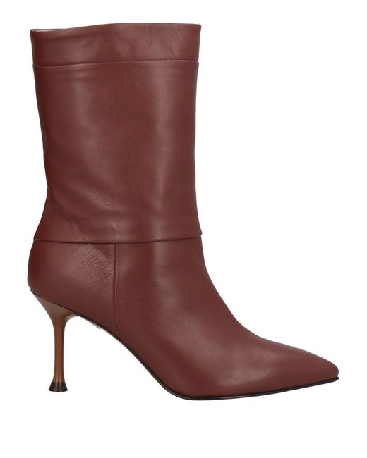 Sgn Giancarlo Paoli Brown Ankle Boots