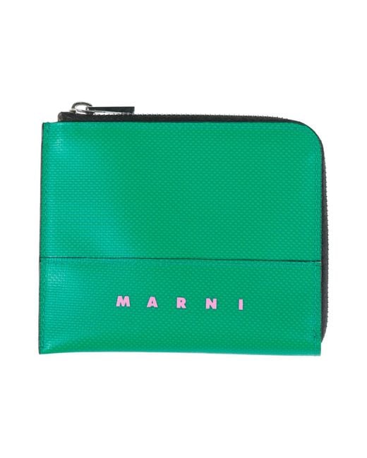 Marni Green Coin Purses for men