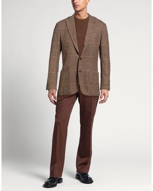 Sartorio Napoli Brown Blazer for men