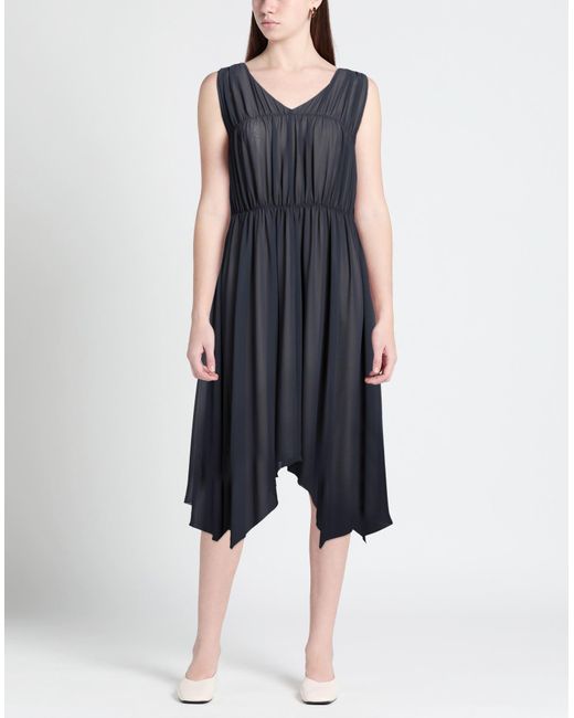 Peserico Blue Midi-Kleid