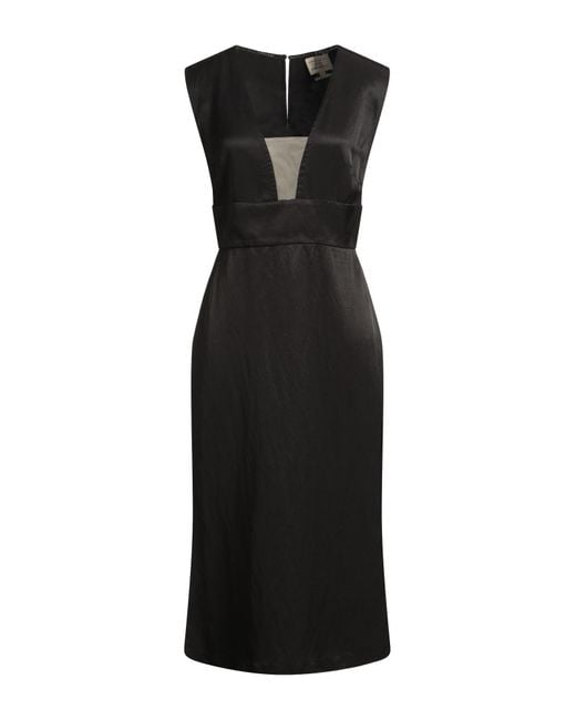 ALESSIA SANTI Black Midi Dress