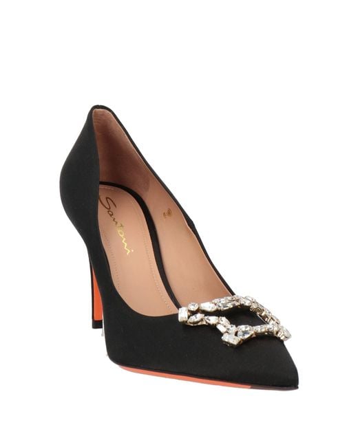 Santoni Black Pumps