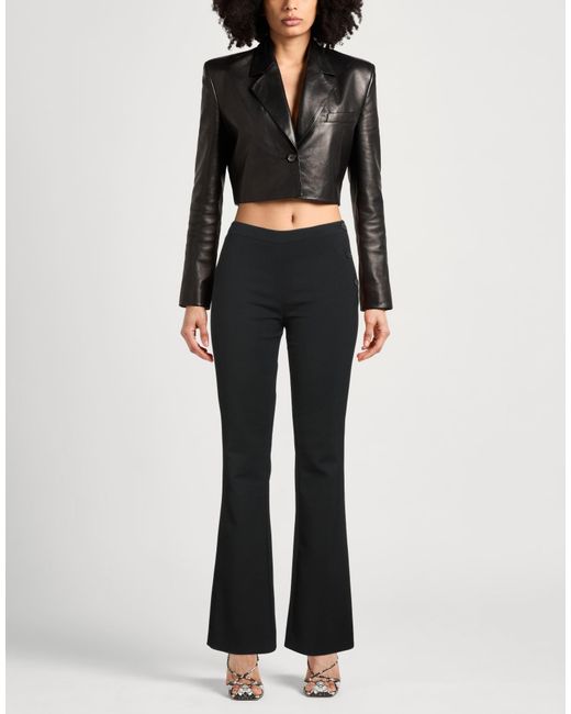 Courreges Black Pants Wool, Elastane, Polyamide