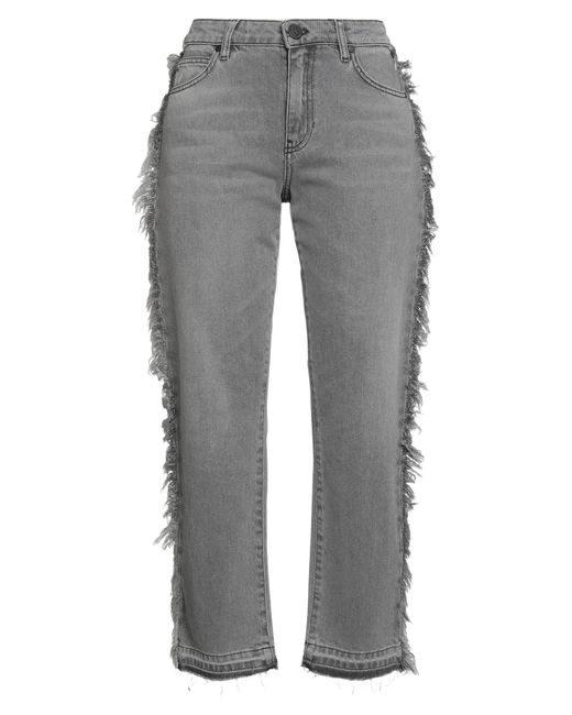 Gaelle Paris Gray Jeans Cotton