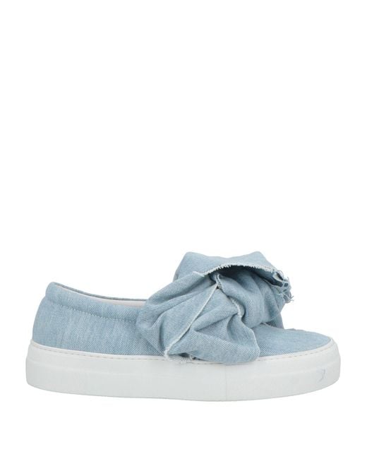 Joshua Sanders Blue Sneakers Textile Fibers