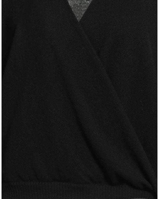 Ballantyne Black Wrap Cardigans Wool, Cashmere