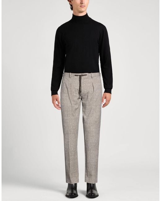 Circolo 1901 Gray Pants Cotton, Elastane for men