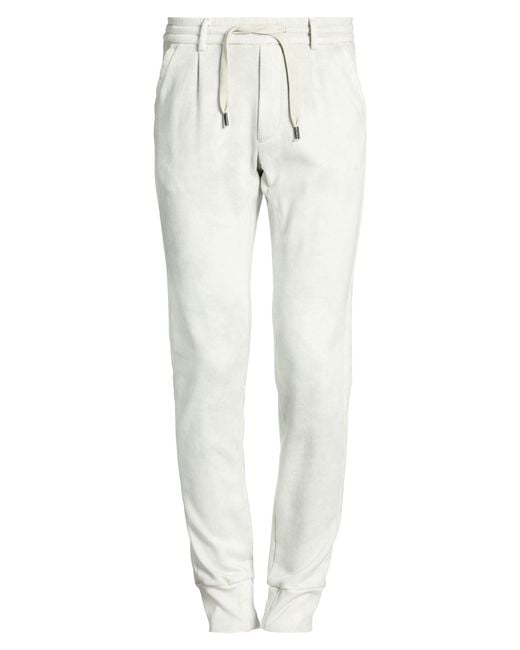 Mason's White Light Pants Cotton, Polyamide for men